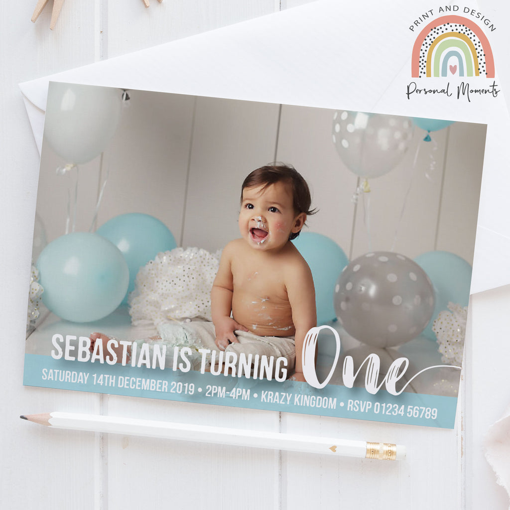 Personalised 1st Birthday Invitations With Photo