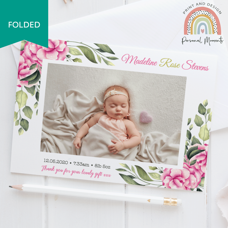 FOLDED personalmoments-thank-you-card-floral-girl-folded