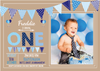 Personalised Photo Boy 1st Birthday Invites