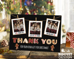 FLAT Photo Christmas Thank You Cards, Children's Personalised Christmas Thank You Cards