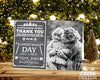 FOLDED Christmas Photo Thank You Cards, Merry Christmas Thank You Cards Personalised