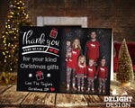 FLAT Custom Festive Christmas Thank You Cards, Christmas Thank You Cards Photo Design