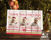 FLAT Custom Festive Christmas Thank You Cards, Family Photo Xmas Thank You Cards