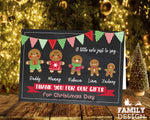 FOLDED Family Holiday Thank You Cards, Custom Festive Christmas Time Thank You Cards