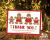 FLAT Personalised Photo Thank You Note, Christmas Thank You Card From Family