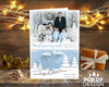 FLAT Family Christmas Thank You Cards, Personalised Xmas Thank You Cards
