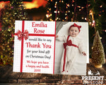 FOLDED Christmas Thank You For My Gifts Personalised Cards