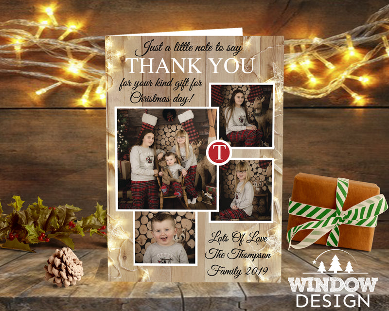 FLAT Christmas baby thank you cards, Children's Christmas Thank You Cards
