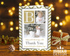 FLAT Xmas Thank You Cards with Photo, Christmas Thanks Personalised Card