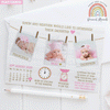 FLAT Design Personalized Baby Girl Thank You Cards with Your Own Photo | Personal Moments | Free Shipping
