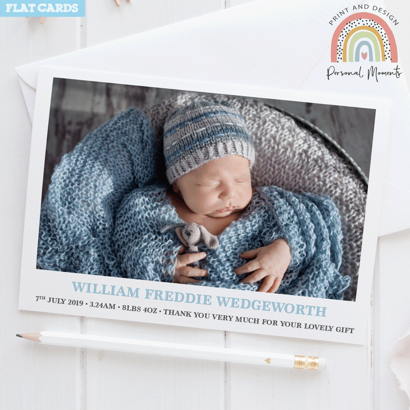 Newborn Boy Announcement Cards 