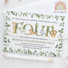 Personalised 4th Birthday Jungle Invitations