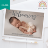 FOLDED Make Your Baby's Thank You Notes Special with Personalised Photo Cards for Boys | Personal Moments