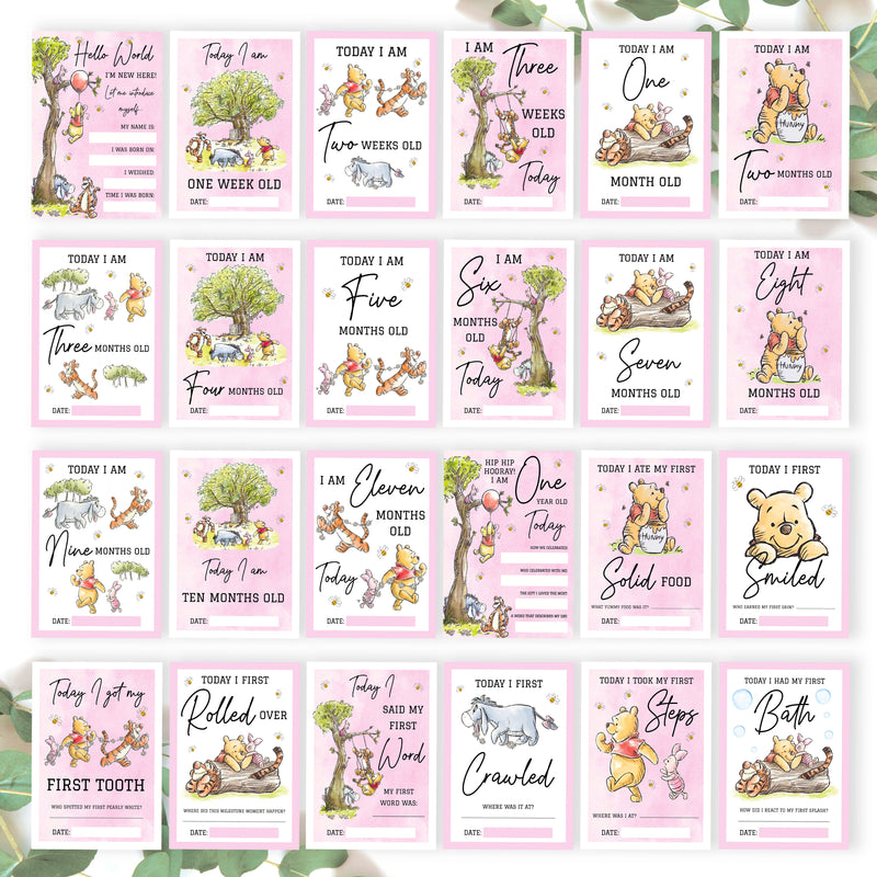 winnie the pooh baby shower tags