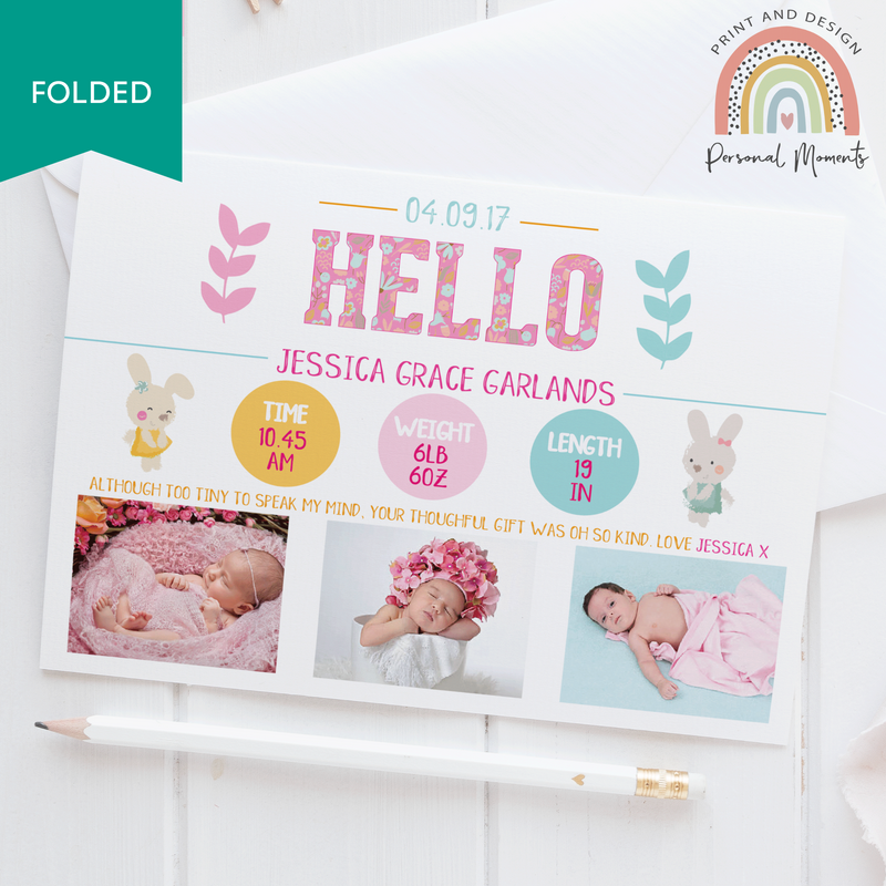 FOLDED personalmoments-thank-you-card-hello-girl-folded