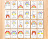 Unisex Rainbow Baby Milestone Cards - Ideal Baby Shower Gift, Colourful Keepsake and Memory Cards