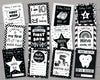 Monochrome Black and White 1st Year Milestone Cards - Baby Keepsake