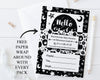Monochrome Black and White 1st Year Milestone Cards - Baby Keepsake