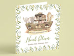 Personalised Noah's Ark Baby Boy Christening Card - Jungle Baptism, Naming Day, for Godson, Grandson
