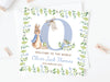 Personalised Peter Rabbit New Baby Boy Card