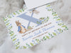 Personalised Blue Peter Rabbit Floral Birthday Card