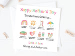 Happy Mother&#39;s Day Card, Personalised Mothers Day Card, Best Mummy, Grandma, Gran, Mammy, Granny, Nana, Nanny, 1st Mother&#39;s Day Card