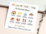Happy Mother&#39;s Day Card, Personalised Mothers Day Card, Best Mummy, Grandma, Gran, Mammy, Granny, Nana, Nanny, 1st Mother&#39;s Day Card