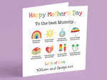 Happy Mother&#39;s Day Card, Personalised Mothers Day Card, Best Mummy, Grandma, Gran, Mammy, Granny, Nana, Nanny, 1st Mother&#39;s Day Card