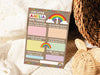 Personalised Rainbow 1st Birthday Time Capsule Cards, First Birthday Keepsake Cards, 1st Birthday Party Games