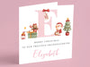 Personalised Baby Girl Christmas Card - For Daughter, Granddaughter, Niece, Sister | First Xmas Greeting Card