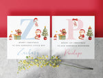 Personalised Baby Girl Christmas Card - For Daughter, Granddaughter, Niece, Sister | First Xmas Greeting Card