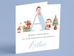 Personalised 1st Christmas Card for Son, Grandson, Nephew, Brother - Custom Baby's First Xmas Greeting