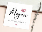Personalised 40th Birthday Card - Celebrate 40 Today with Custom Balloon Design - Special Milestone Forty Greeting