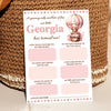 Personalised 1st Birthday Time Capsule Cards, Teddy Bear, Hot Air Balloon First Birthday Party