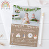 Personalised Peter Rabbit Vintage Girl Photo Invitations
