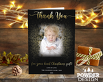 FLAT Personalised Xmas Thank You Cards, Family Christmas Thank You Cards