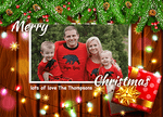 FOLDED Best Photo Holiday Cards, Family Photo Xmas Card