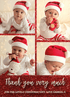 FLAT Pet Photo Christmas Thank You Cards, Christmas Thank You Cards With Photos