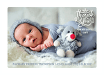 FLAT Box Photo Baby Boy Thank You Cards