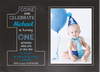 Chalkboard boy invites