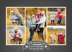 FLAT Custom Christmas Thank You Cards, Personalised Thank You For My Gift Card