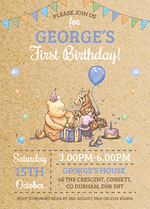 Personalised Winnie The Pooh Invites