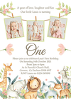 Pink Jungle Invites With Photo
