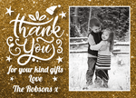 FLAT Custom Thank You Photo Cards, Photo Personalised Thank You Card Pack