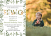 Personalised Leaf Jungle Second Birthday Invites