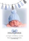 FOLDED Personalized Baby Boy Thank You Cards with Own Photo | Personal Moments | Order Now!