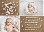 Baby Girl Starry Thank You Notes