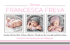 Baby Girl Pink And Grey Thank You Notes FOLDED