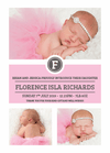 FOLDED Create Unique Baby Girl Thank You Cards with Your Own Photos | Personal Moments