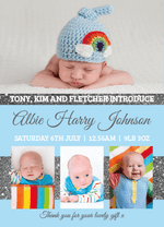 FLAT Personalize Baby Boy Thank You Cards with Your Own Photo | Personal Moments | Fast Delivery
